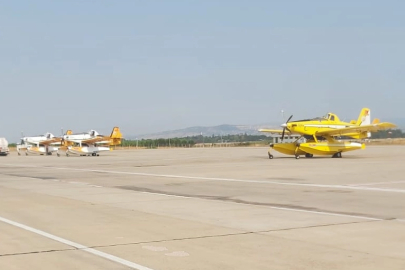 Bursa Yenişehir Havalimanı’nda yangın seferberliği