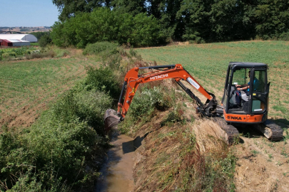 Kocaeli'nin sulama kanallarında hummalı temizlik
