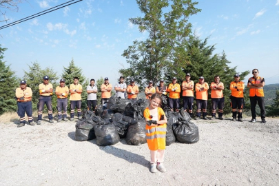 Denizli’de minik yürekten büyük temizlik hareketi