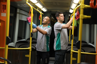 Bursa Büyükşehir’den ulaşımda hijyen seferberliği