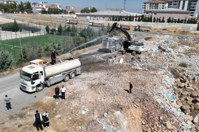 Kaçak hafriyat döküm alanlarında temizlik