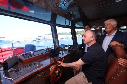 Kocaeli Balık Festivali'nde Başkan Büyükakın dümene geçti