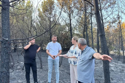 Taybıllı’dan Enez’de yangın bölgesine dayanışma ziyareti