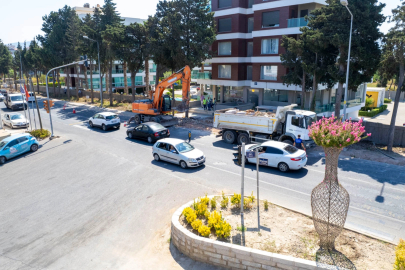 İzmir Güzelbahçe'de ana arterler yenileniyor