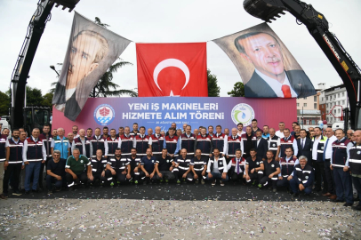 Trabzon’da 19 yeni iş makinesi hizmete alındı