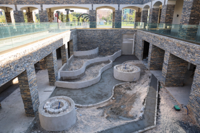 Başkan Şahin, mozaik temalı bahçeleri yerinde inceledi