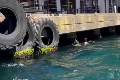 Kaybolan Rus yüzücü için İstanbul Boğazı'nda arama çalışmaları sürüyor