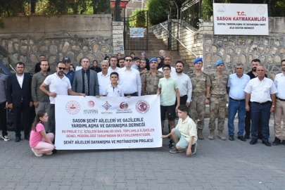 Batman Sason’da şehit ailelerine moral desteği