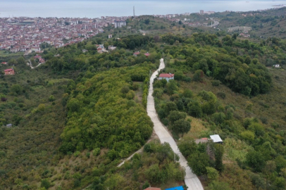Ordu'da Döşemedibi-Bayramca yolu betonla güçleniyor