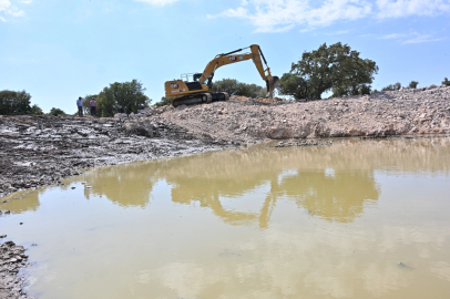 Manisa'da HİS göletleri temizleniyor