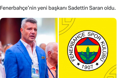 Fenerbahçe'nin Yeni Başkanı Sadettin Saran oldu