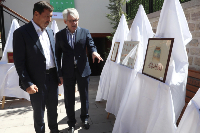 Konya Karatay'da Türk sanatları sergisi açıldı