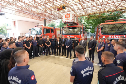 Manisa'da Başkan Dutlulu'dan itfaiyecilere ziyaret