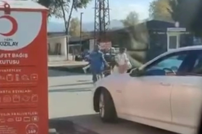 Akçakoca’da Kızılay kabininde akıl almaz görüntü