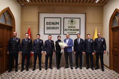 Konya İtfaiyesi'nden Başkan Altay'a ziyaret