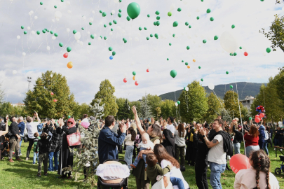 Bursa'da mutluluk balonları SMA’lı Çağan Ata Taran için uçuruldu