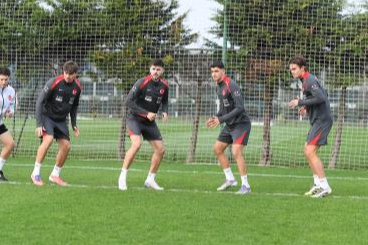 Ümit Millî Takım, Ukrayna Maçı hazırlıklarını Riva’da sürdürüyor