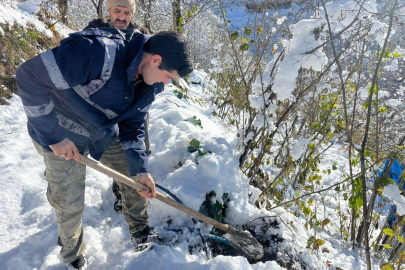 Ordu’nun yüksek ilçelerinde su hatları dondu