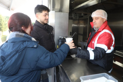 Ordu'da soğuk havada iç ısıtan hizmet