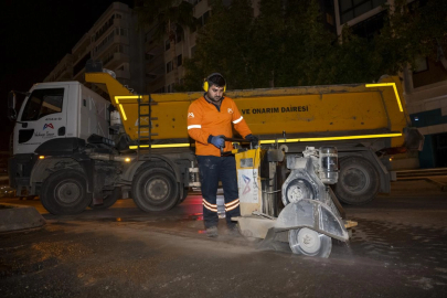 Mersin’de yol güvenliği için gece çalışması