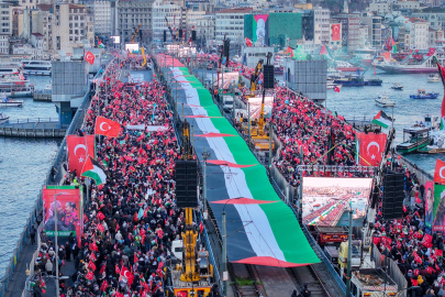 İstanbul Filistin için tek yürek oldu
