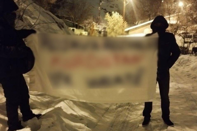 Tunceli'de terör örgütü propagandası yapanlara gözaltı