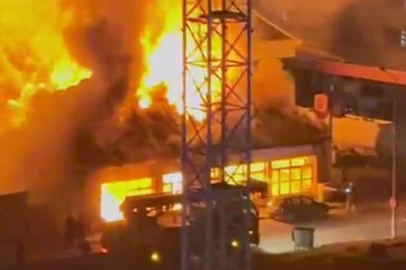 Hatay'da korkutan iş yeri yangını