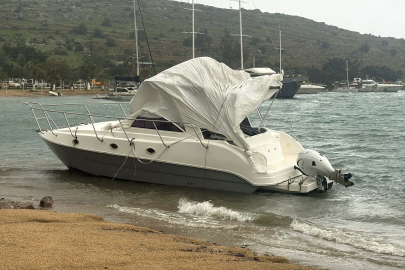 Bodrum'da fırtına! Feribot seferleri iptal edildi