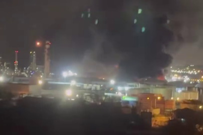 İzmit rafinerisinde patlama! Yangın kontrol altına alınmaya çalışılıyor