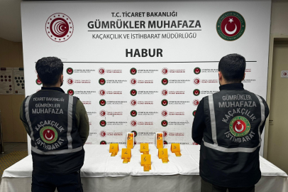 Habur'da altın kaçakçılığına darbe: 41 kilo altın, 12 gözaltı
