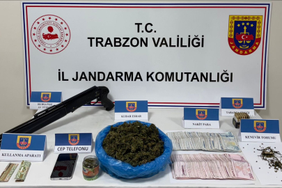 Trabzon'da jandarmadan narkotik baskın: 11 gözaltı
