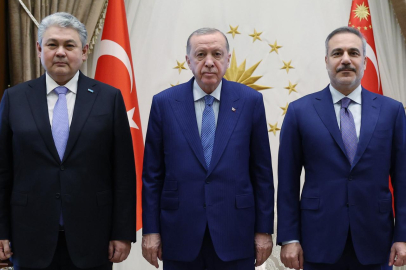 Cumhurbaşkanı Erdoğan, Kazakistan Dışişleri Bakanı Koşerbayev'i kabul etti