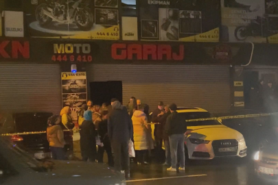 Yangın çıkan iş yerinde, silahla vurulmuş 2 ceset