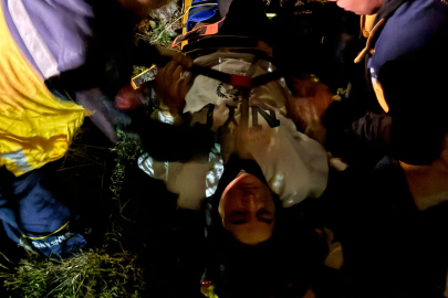 Ihlara Vadisi'ni izlerken 50 metre yükseklikten düştü