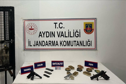 Aydın'da operasyon: Ruhsatsız silah ele geçirildi