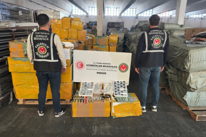 Mersin'de kaçakçılığa darbe: 116 bin 50 adet saat ele geçirildi