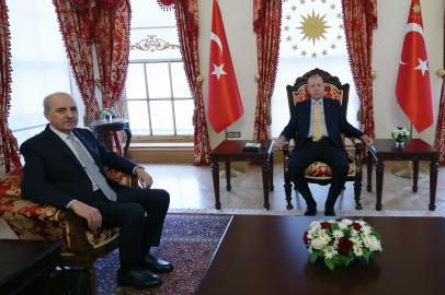 Erdoğan, TBMM Başkanı Numan Kurtulmuş'u kabul etti