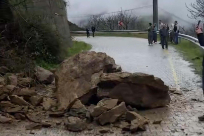 Aydın'da heyelan: Mahalle yolu kapandı