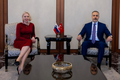 Hakan Fidan Slovenya Meclis Başkanı Zupançiç ile bir araya geldi