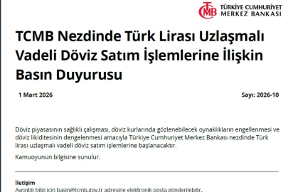 Merkez Bankası'ndan döviz açıklaması