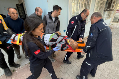 5 metreden asansör boşluğuna düştü, itfaiye kurtardı