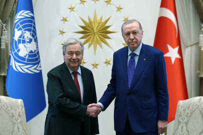 Cumhurbaşkanı Erdoğan, BM Genel Sekreteri Guterres'i kabul etti