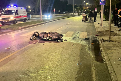 Minibüs ile motosiklet çarpıştı: 1 ölü, 1 yaralı