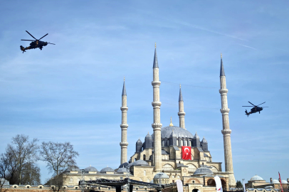 Edirne’de Balkan şehitleri anısına saygı uçuşu yapıldı, savunma sistemleri ve silahlar sergilendi