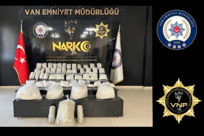 Van’da kamyonette 90 kilo 600 gram uyuşturucu ele geçirildi