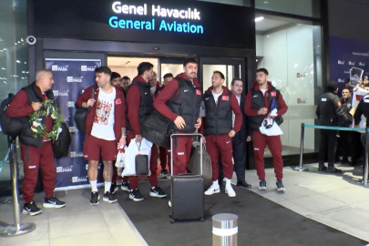 A Milli Futbol Takımı Türkiye'ye döndü