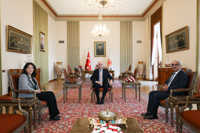 TBMM Başkanı Kurtulmuş, DEM Parti'li Buldan ve Sancar'ı kabul etti