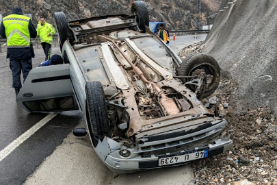 Malatya’da otomobil takla attı: 5 yaralı