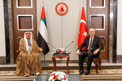 TBMM Başkanı Kurtulmuş, BAE Federal Ulusal Konseyi Başkanı ile görüştü