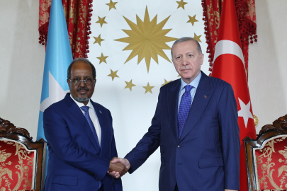Erdoğan, Somali Cumhurbaşkanı Hasan Şeyh Mahmud ile görüştü
